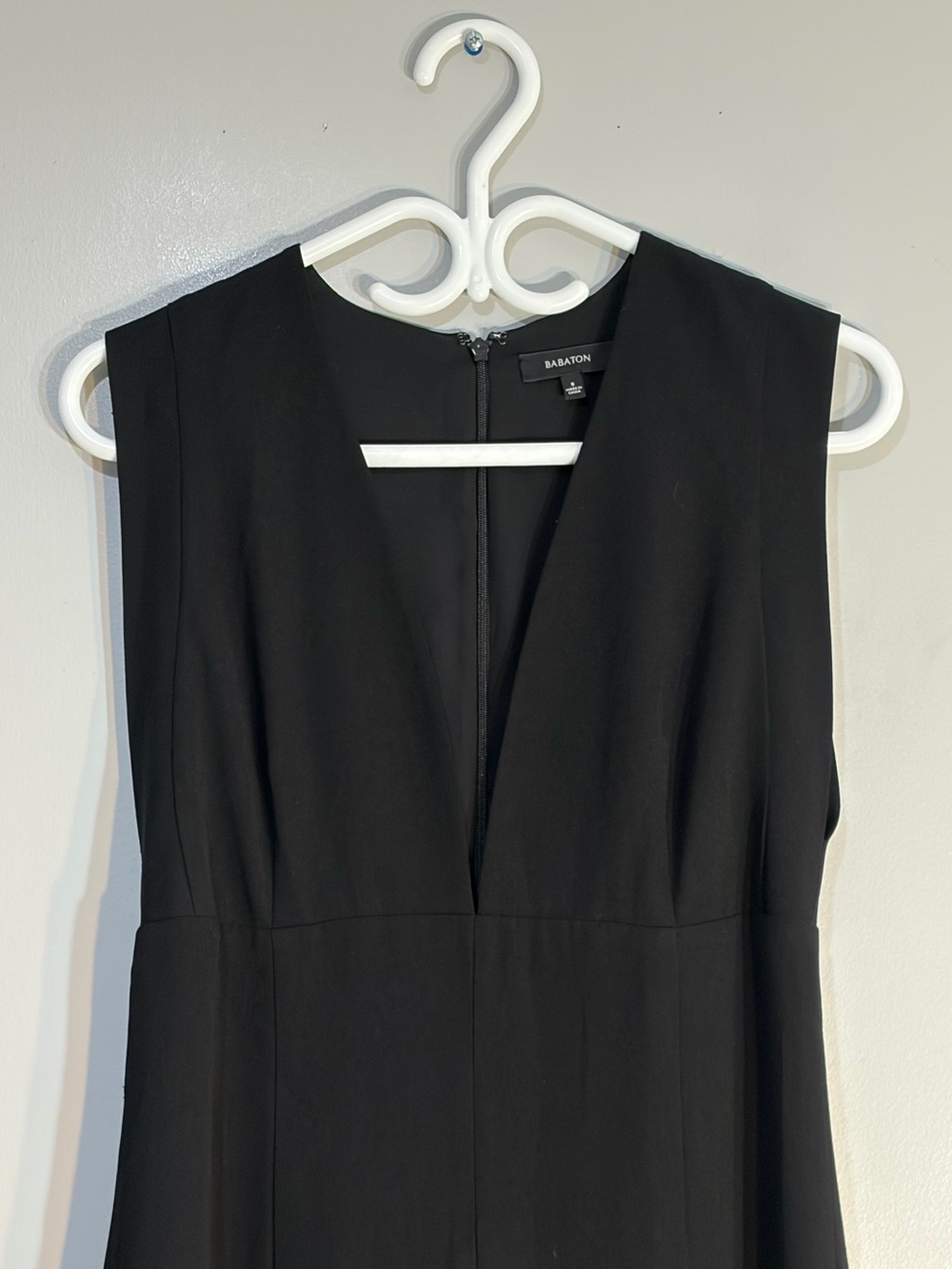 Aritzia BABATON Audition Black Midi Dress Size 8 - Picture 4 of 11